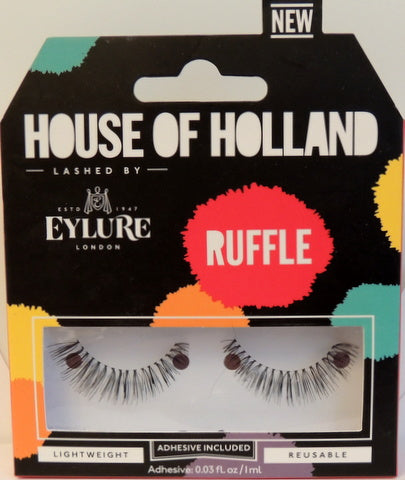 House of Holland Eylure Lashes... Reusable Lash Kit - Style Ruffle…Kit Contains: 2 Lashes and Adhesive