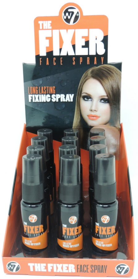 W7 Cosmetics…The Fixer.. Long Lasting Makeup Fixing Spray...12 Piece Countertop Display Prepack