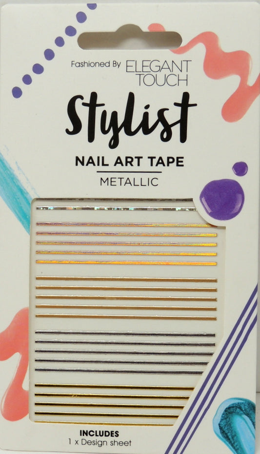 Elegant Touch London Stylist Nail Art Tape…Style: Metallic