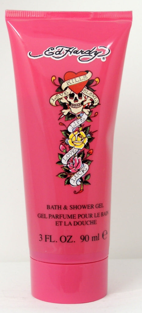 Life, Love & Luck For Women by Ed Hardy 3 oz.  Bath & Shower Gel