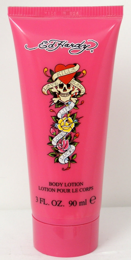 Life, Love & Luck For Women by Ed Hardy 3 oz.  Body Lotion